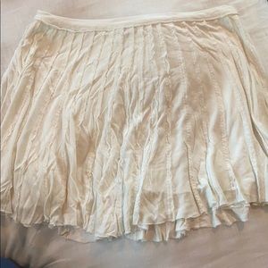 White and black skirt